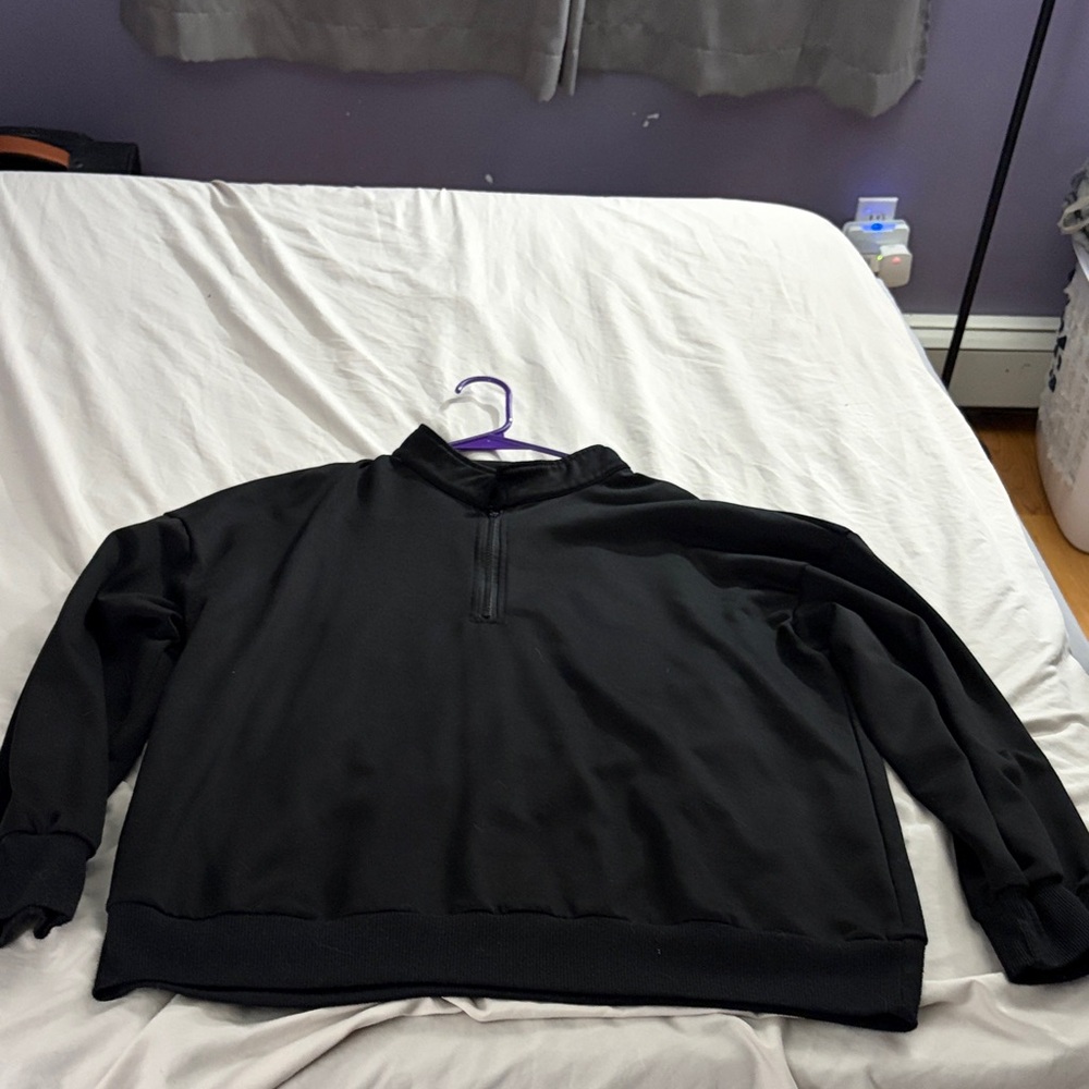 Classic Black V-Neck Women's Sweater